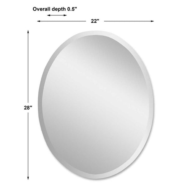Uttermost Vanity Polished Edges Oval Mirror