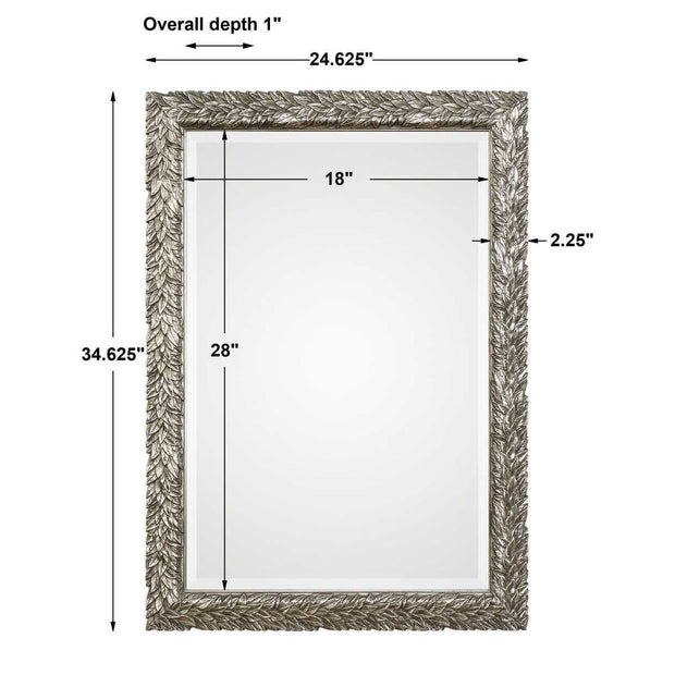 Uttermost Evelina Burnished Metallic Silver Mirror