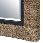 Uttermost Island Natural Braided Straw Mirror