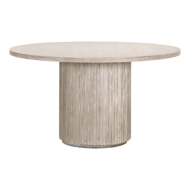 Essentials For Living Belfast 54” Round Dining Table ~ Bleached Oak