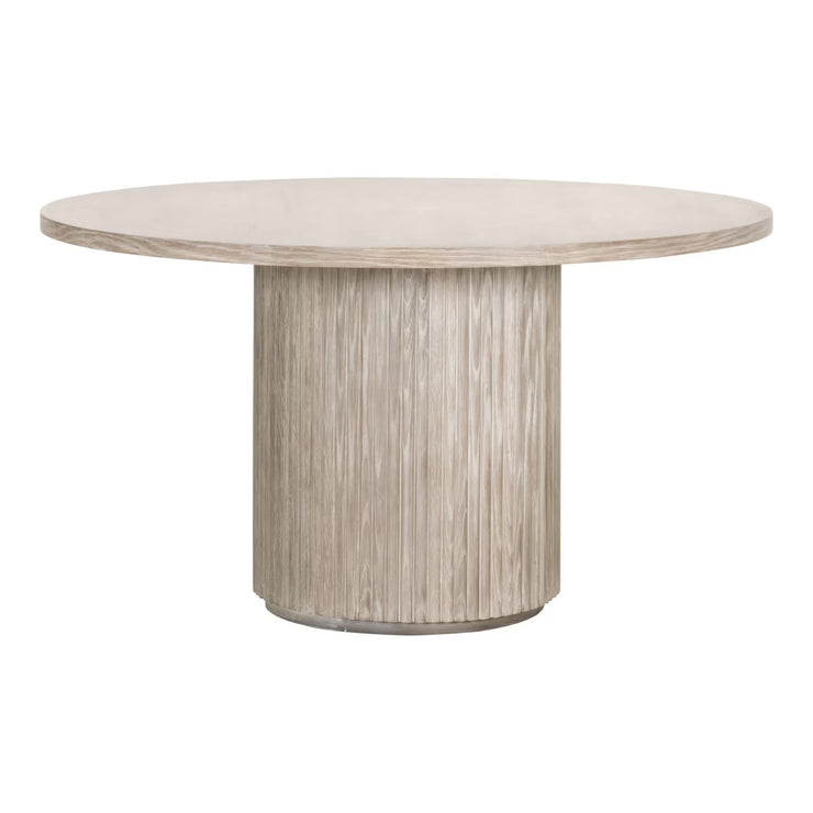 Essentials For Living Belfast 54” Round Dining Table ~ Bleached Oak