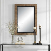 Uttermost Island Natural Braided Straw Mirror