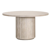 Essentials For Living Belfast 54” Round Dining Table ~ Bleached Oak