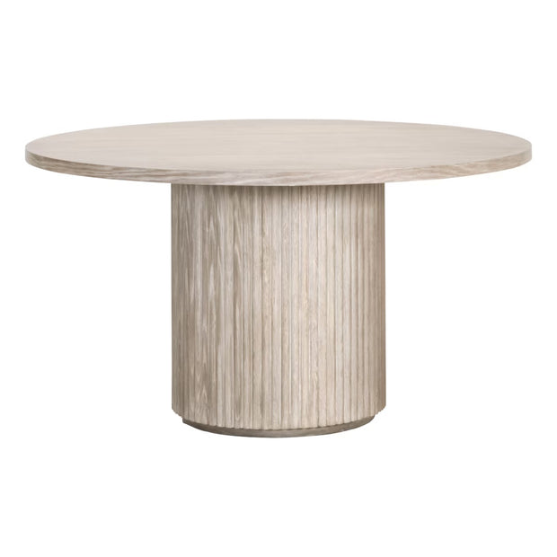 Essentials For Living Belfast 54” Round Dining Table ~ Bleached Oak