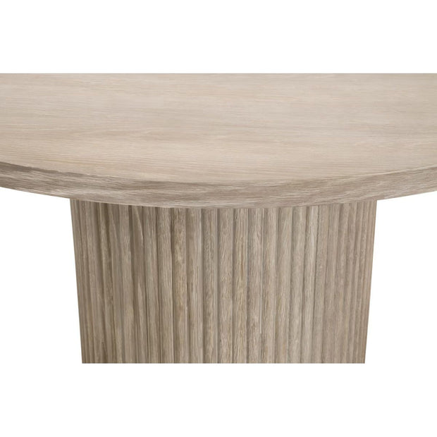 Essentials For Living Belfast 54” Round Dining Table ~ Bleached Oak