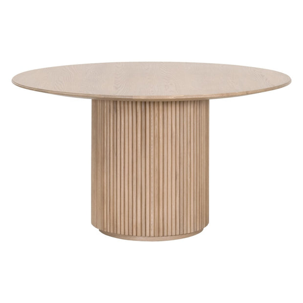 Essentials For Living Belfast 54” Round Dining Table ~ Natural Oak
