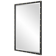 Uttermost Benedo Matte Black Iron Vanity Mirror