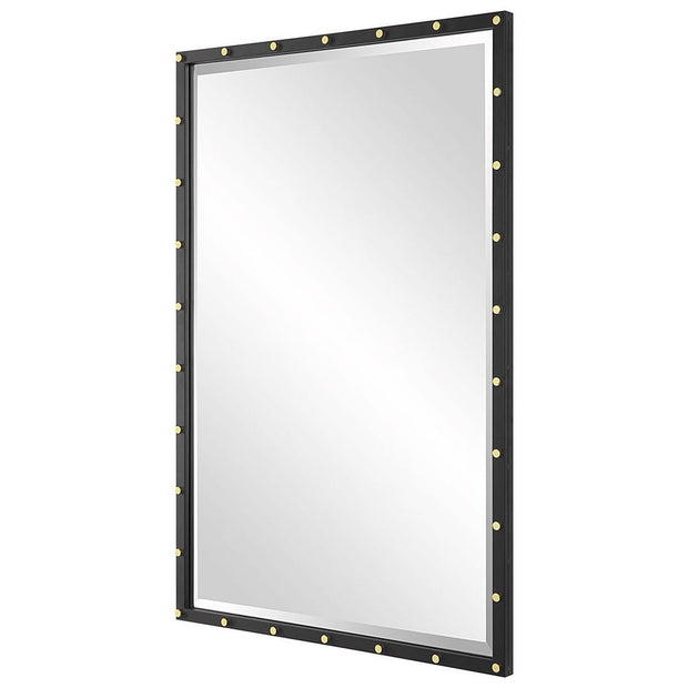 Uttermost Benedo Matte Black Iron Vanity Mirror