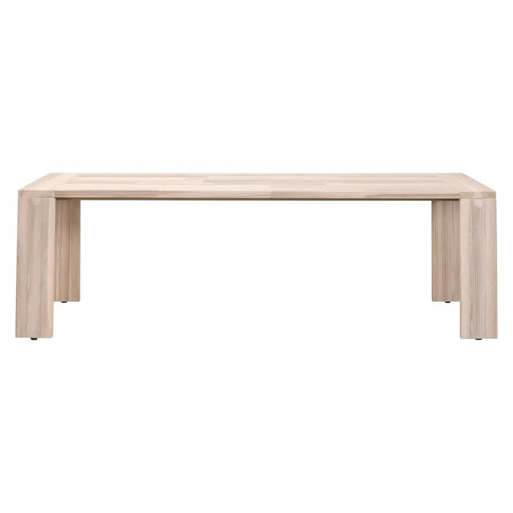Essentials For Living Big Sur Outdoor Dining Table ~ Gray Teak