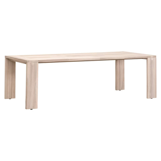 Essentials For Living Big Sur Outdoor Dining Table ~ Gray Teak