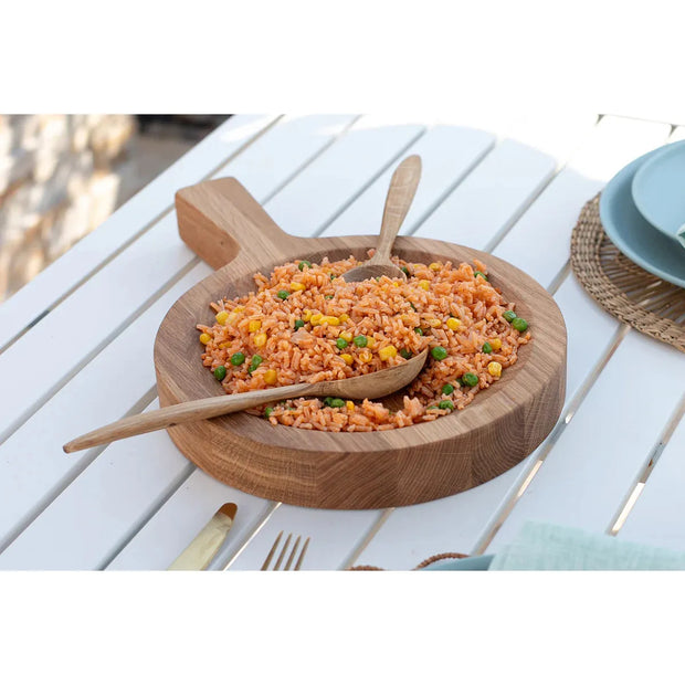 etúHOME Italien Chef Set Includes Cutting Board Bowl, Pizza Cutter, Mezzaluna and Serving Spoons