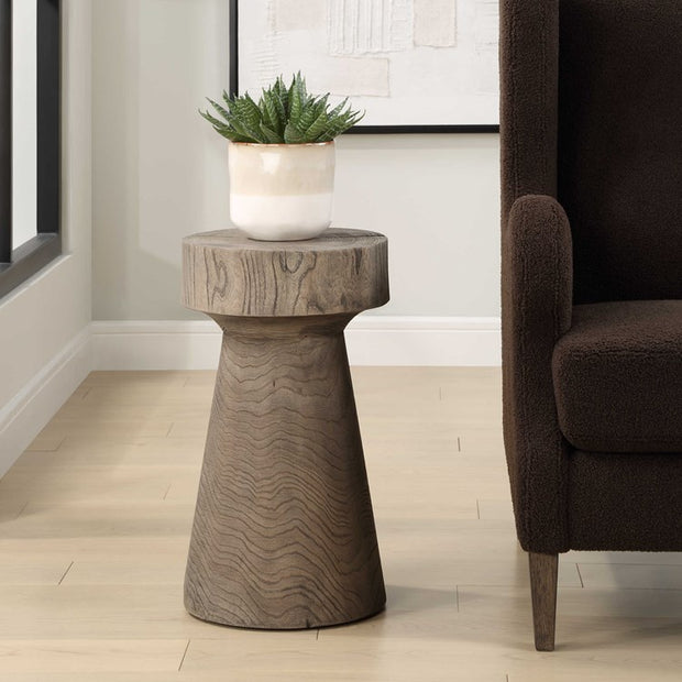 Uttermost Tree Trails Reclaimed Wood Round Side Table