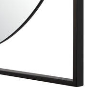 Uttermost Hinson Satin Black Iron Square Mirror