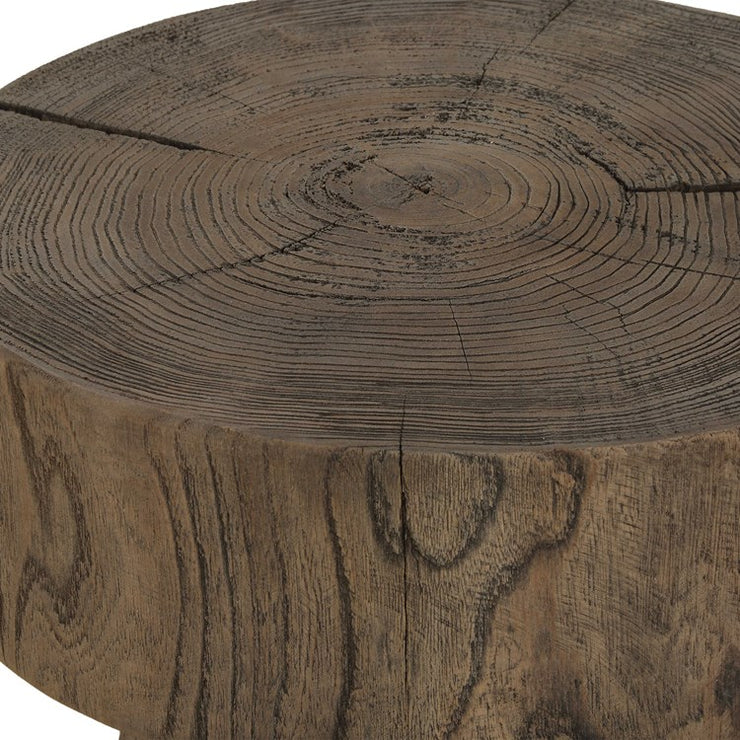 Uttermost Tree Trails Reclaimed Wood Round Side Table