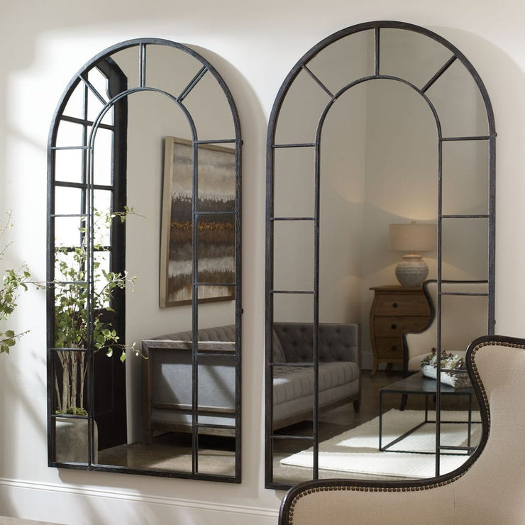 Uttermost Dillingham Light Rust Arch Mirror