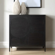 Uttermost Beswick Matte Black Cabinet
