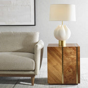Uttermost Seven Wonders Maple Burl Wood Accent Table