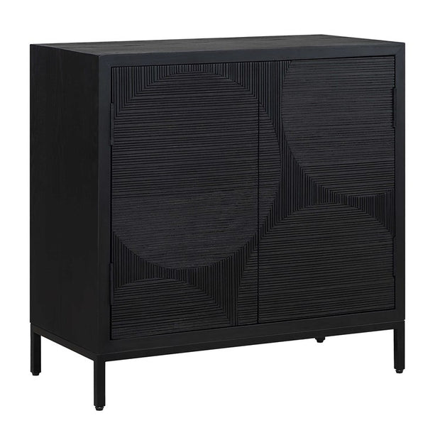 Uttermost Beswick Matte Black Cabinet