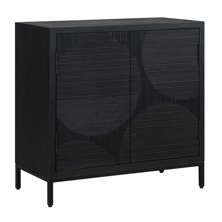 Uttermost Beswick Matte Black Cabinet