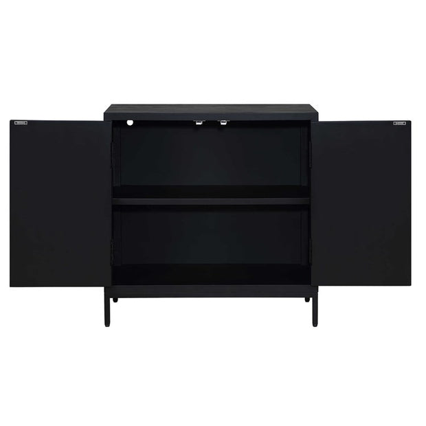 Uttermost Beswick Matte Black Cabinet