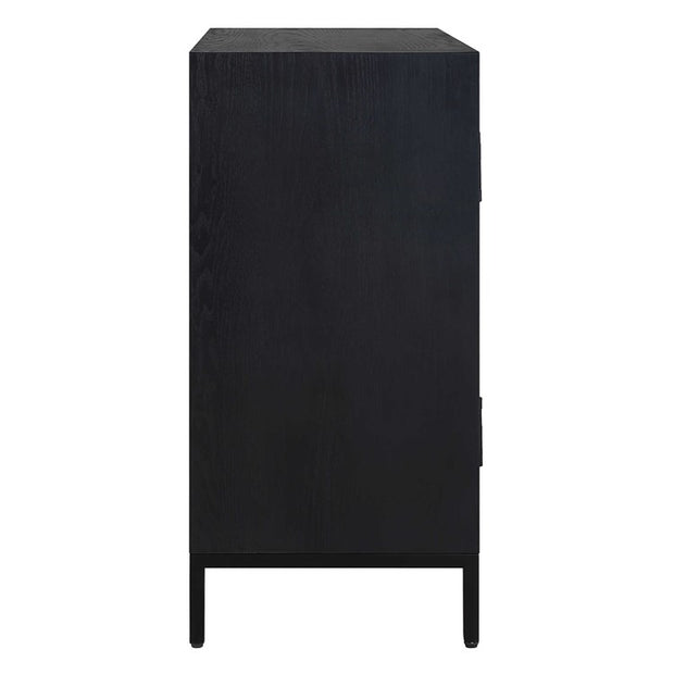 Uttermost Beswick Matte Black Cabinet