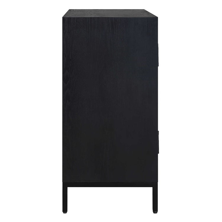 Uttermost Beswick Matte Black Cabinet