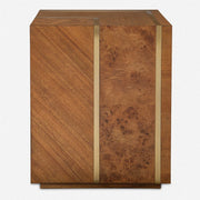 Uttermost Seven Wonders Maple Burl Wood Accent Table