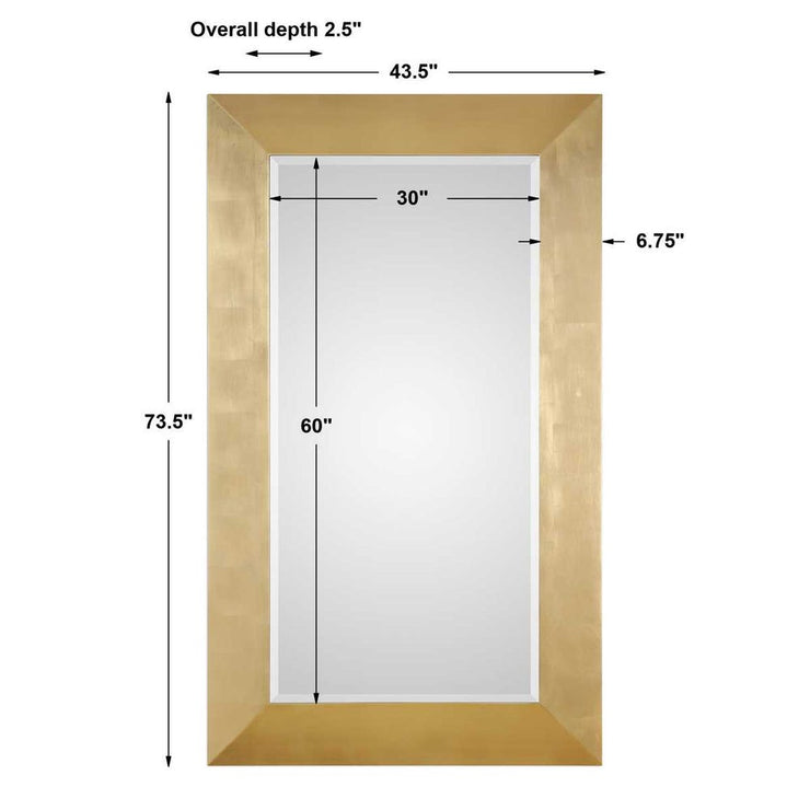 Uttermost Chaney Gold Leaf Mirror