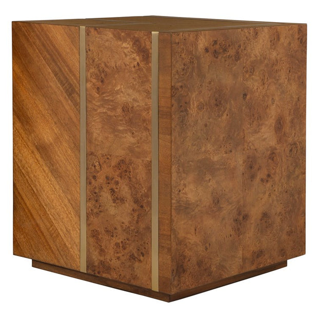 Uttermost Seven Wonders Maple Burl Wood Accent Table