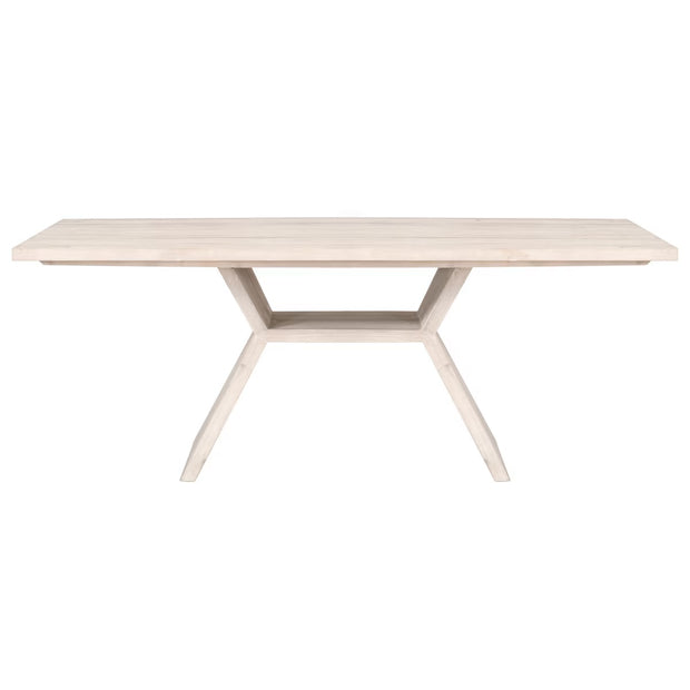 Essentials For Living Bridge Dining Table ~ White Wash Pine