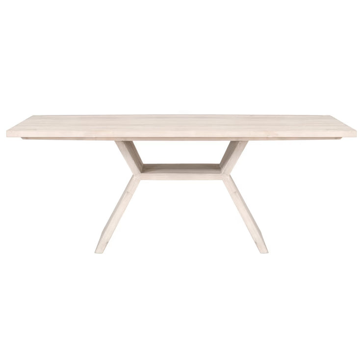 Essentials For Living Bridge Dining Table ~ White Wash Pine
