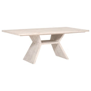 Essentials For Living Bridge Dining Table ~ White Wash Pine