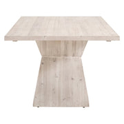 Essentials For Living Bridge Dining Table ~ White Wash Pine