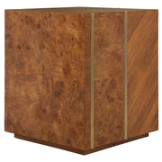 Uttermost Seven Wonders Maple Burl Wood Accent Table