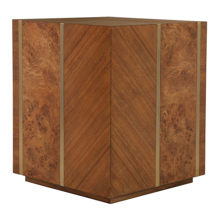 Uttermost Seven Wonders Maple Burl Wood Accent Table