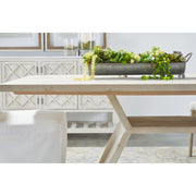 Essentials For Living Bridge Dining Table ~ White Wash Pine