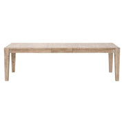 Essentials For Living Canal Extension Dining Table ~ Smoke Gray Pine, Brushed Gold Inlay