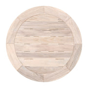 Essentials For Living Carmel Outdoor 36” Round Counter Table ~ Gray Teak