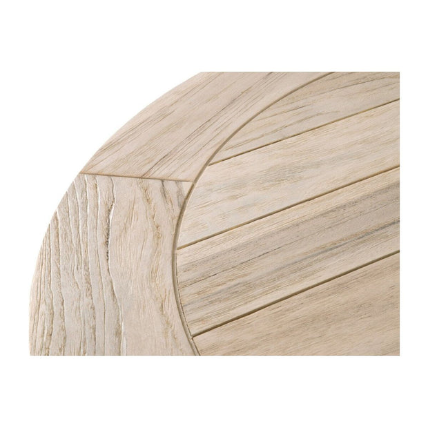 Essentials For Living Carmel Outdoor 36” Round Counter Table ~ Gray Teak