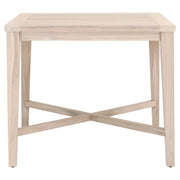 Essentials For Living Carmel Outdoor 42” Square Counter Table ~ Gray Teak