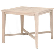 Essentials For Living Carmel Outdoor 42” Square Counter Table ~ Gray Teak