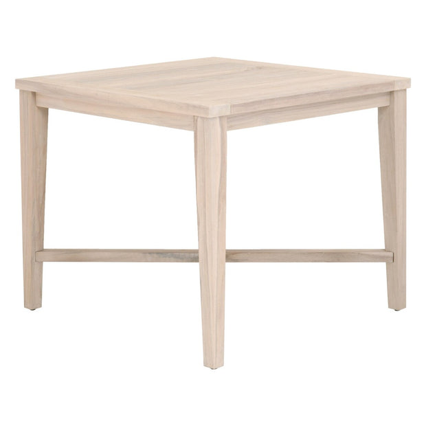 Essentials For Living Carmel Outdoor 42” Square Counter Table ~ Gray Teak