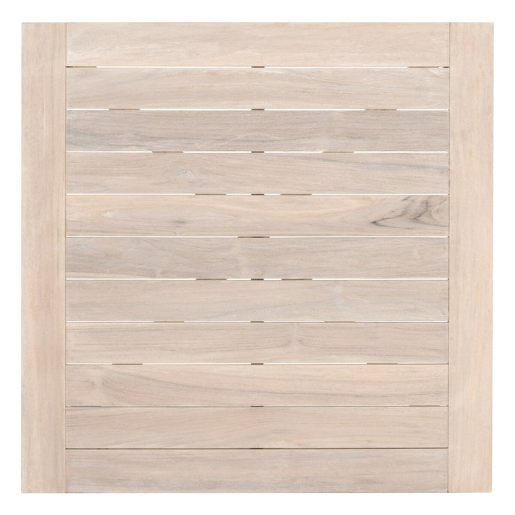 Essentials For Living Carmel Outdoor 42” Square Counter Table ~ Gray Teak