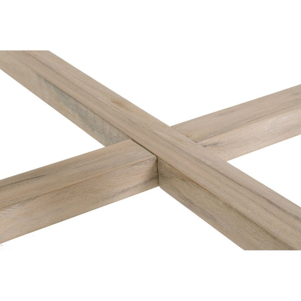 Essentials For Living Carmel Outdoor 42” Square Counter Table ~ Gray Teak