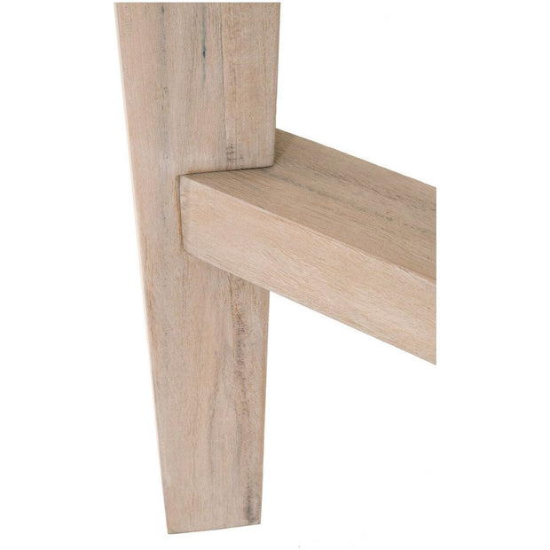 Essentials For Living Carmel Outdoor 42” Square Counter Table ~ Gray Teak
