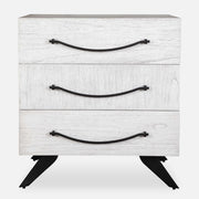 Uttermost Vivi White 3 Drawer Chest