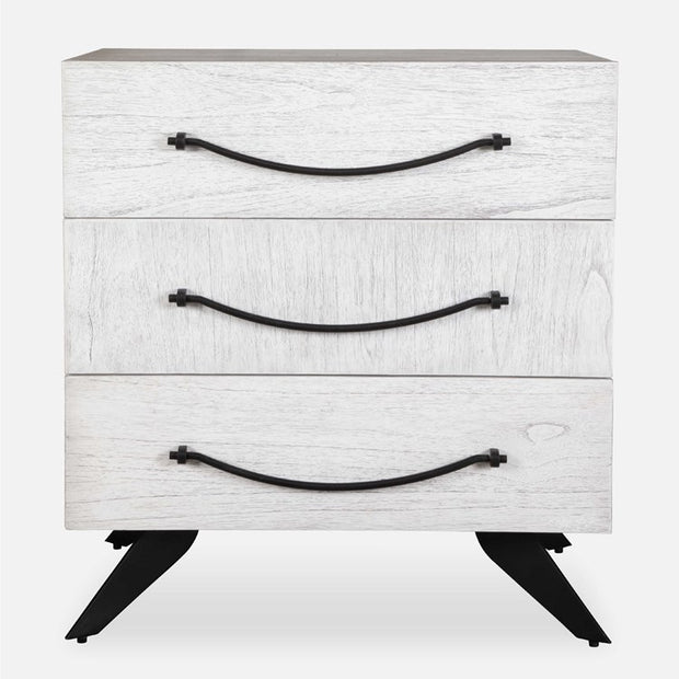 Uttermost Vivi White 3 Drawer Chest