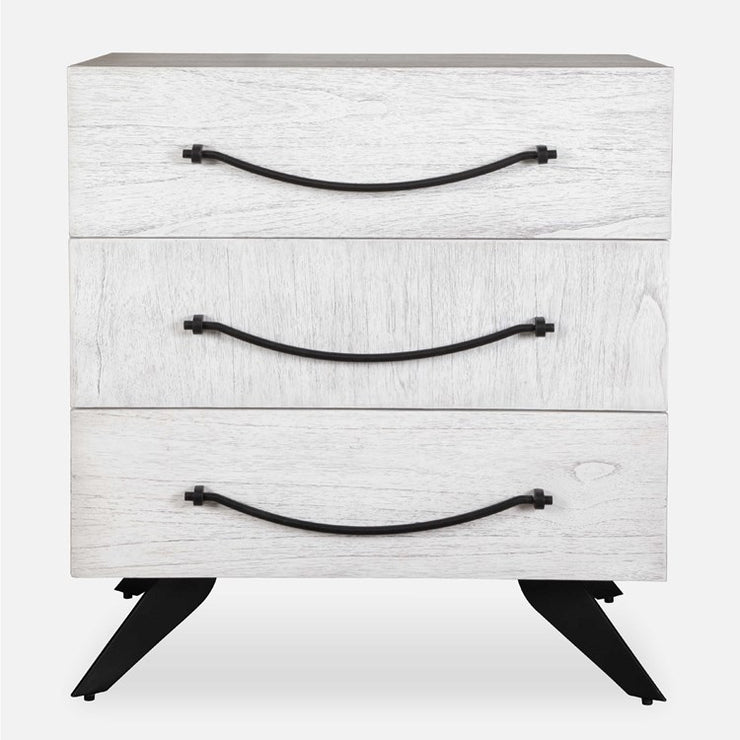 Uttermost Vivi White 3 Drawer Chest