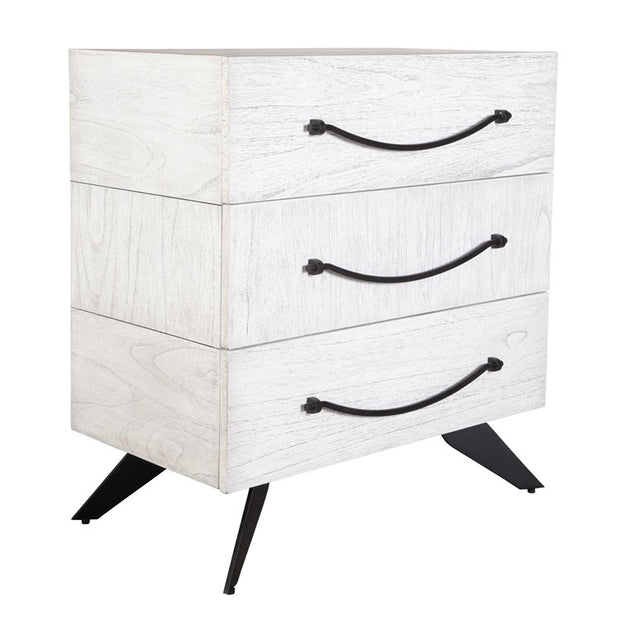 Uttermost Vivi White 3 Drawer Chest