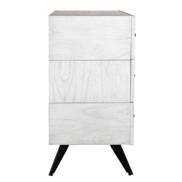 Uttermost Vivi White 3 Drawer Chest